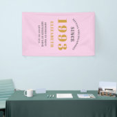 1993年30日生まれ生まれ名前Pink Gray 横断幕 (トレードショー)