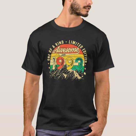 1993年30歳から素晴らし30歳の誕生日プレゼント Tシャツ (正面)