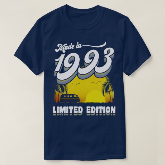 1993年30歳の誕生日プレゼント30歳で作られた Tシャツ (デザイン正面)