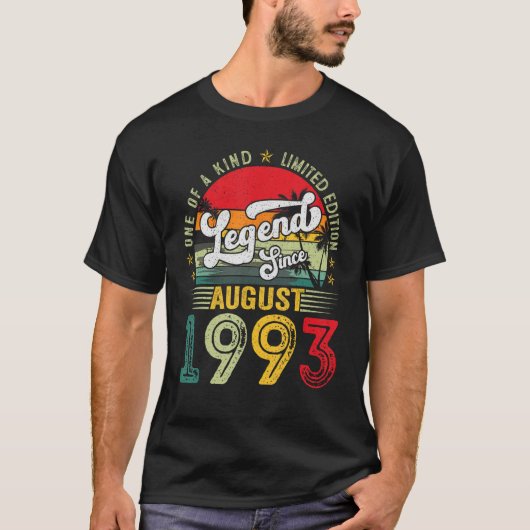 1993年30歳の誕生日威厳があるから30歳の伝説 Tシャツ (正面)