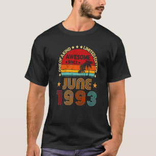 1993年6月素晴らしヴィンテージ29誕生日 Tシャツ