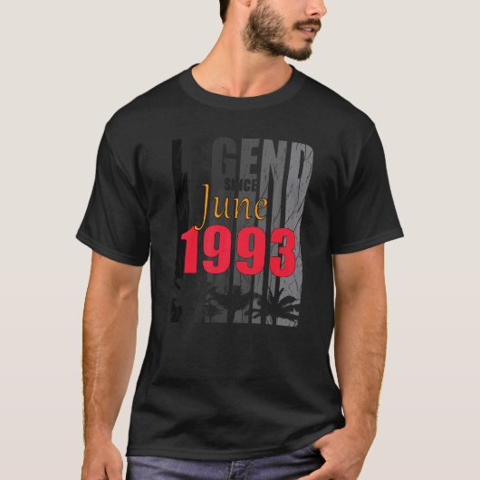 1993年6生まれ月の誕生ことわざ Tシャツ (正面)