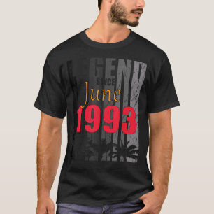 1993年6生まれ月の誕生ことわざ Tシャツ