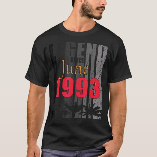 1993年6生まれ月の誕生ことわざ Tシャツ (正面)