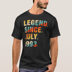 1993年7月29誕生日以来29歳の伝説 Tシャツ