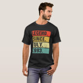 1993年7月29誕生日以来29歳の伝説 Tシャツ (正面フル)