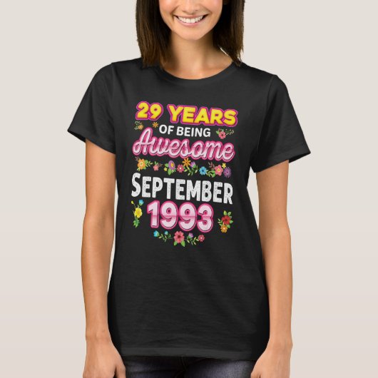 1993年9月以来29素晴らし年間 Tシャツ (正面)