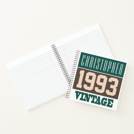 1993年 ヴィンテージ ノートブック 名入れ (内部)
