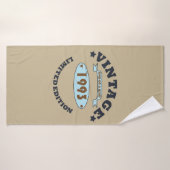 1993生まれ年のヴィンテージ誕生日ギフト バスタオル (バスタオル)