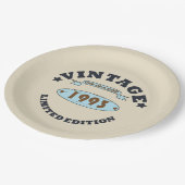 1993生まれ年のヴィンテージ誕生日ギフト ペーパープレート (アングル)