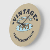1993生まれ年のヴィンテージ誕生日ギフト ラージ壁時計 (傾斜)