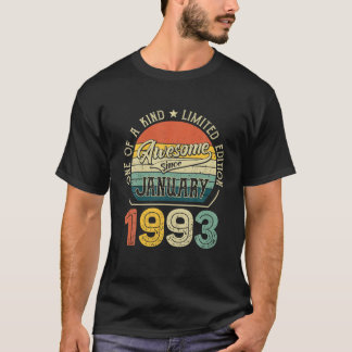 1993生まれ年1月29歳T型ヴィンテージ29位誕生 Tシャツ