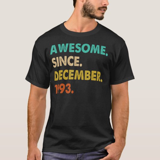1993素晴らし年12月以降 Tシャツ (正面)