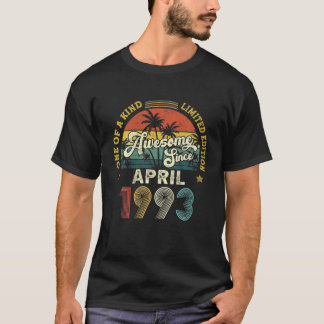1993素晴らし年4月以来ヴィンテージ29誕生日 Tシャツ