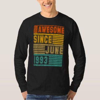 1993素晴らし年6月以来ヴィンテージ29人目の男女 Tシャツ