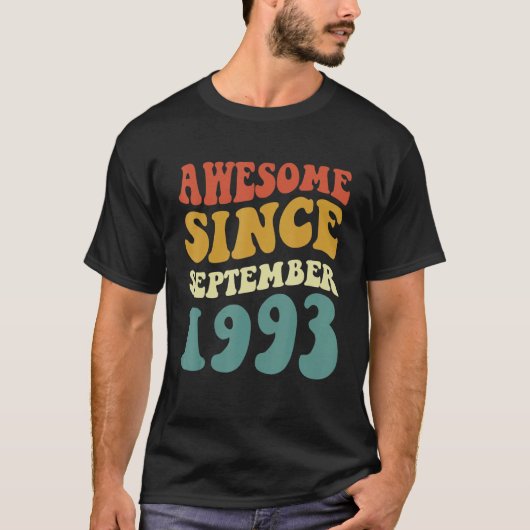 1993素晴らし年9月以来レトロGroovy 29年 Tシャツ (正面)