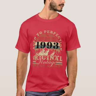 1993 ビンテージ レトロ 誕生日 プレゼント ふざけたギフト Tシャツ