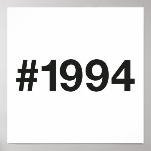 1994ハッシュタグ31誕生日記念日 ポスター