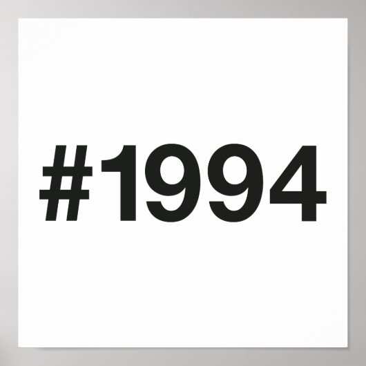 1994ハッシュタグ31誕生日記念日 ポスター (正面)