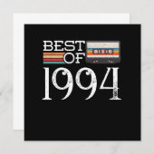 1994ヴィンテージ15誕生日アニバーサリーギフト 招待状 (正面/裏面)