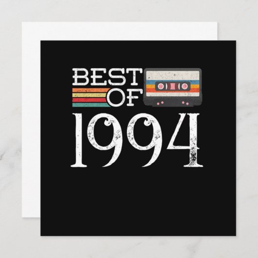 1994ヴィンテージ15誕生日アニバーサリーギフト 招待状 (正面/裏面)