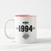 1994年に生まれて下さい(Dark&Lightgrey) ツートーンマグカップ (左)
