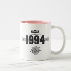 1994年に生まれて下さい(Dark&Lightgrey) ツートーンマグカップ