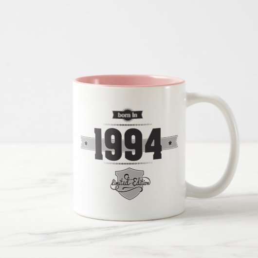 1994年に生まれて下さい(Dark&Lightgrey) ツートーンマグカップ (右)