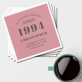 1994年の30歳の誕生日 スタンダードカクテルナプキン