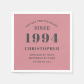 1994年の30歳の誕生日 スタンダードカクテルナプキン (正面)