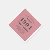 1994年の30歳の誕生日 スタンダードカクテルナプキン (角)