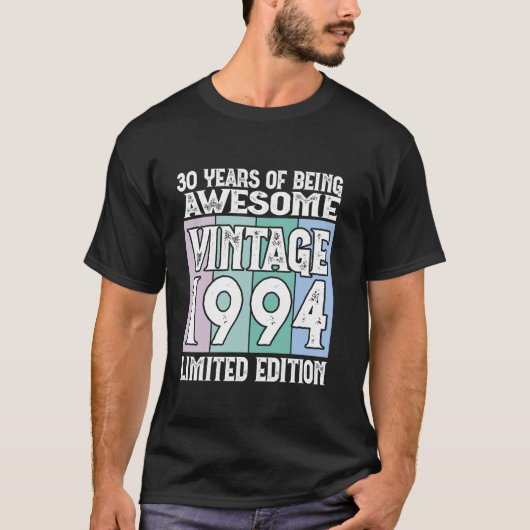 1994年の30歳生まれ誕生日限定版Long Sl Tシャツ (正面)