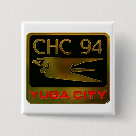 1994年のYuba City 缶バッジ (正面)