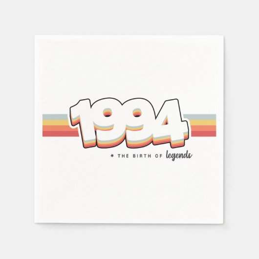 1994年伝説の誕生 スタンダードカクテルナプキン (正面)
