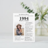 1994年新聞誕生日グリーティングカード ポストカード (スタンド正面)