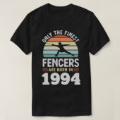 1994年生まれ30歳の誕生日フェンシングプレゼント Tシャツ (デザイン正面)