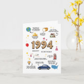 1994年誕生日カード カード (黄色い花)