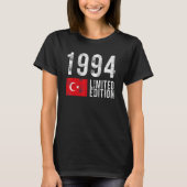 1994年限定版トルコ国旗の誕生日 Tシャツ (正面)