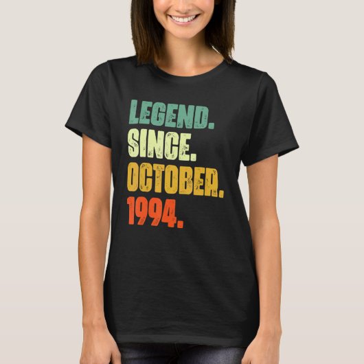 1994年10月28誕生以来28歳の伝説 Tシャツ (正面)