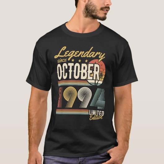 1994年10月u2013ハッピーバースデー以来の伝説的 tシャツ (正面)