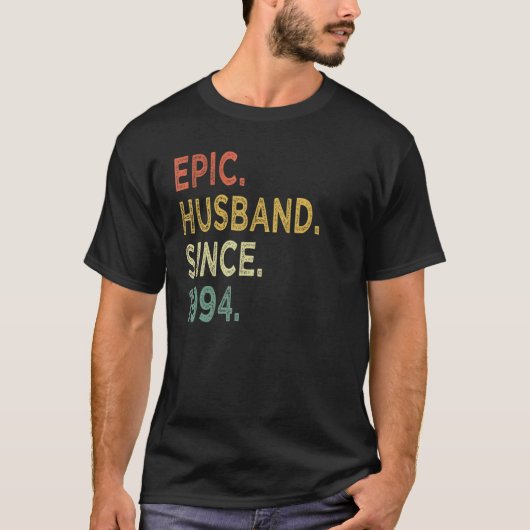 1994年28周年を迎えたエピック結婚夫 Tシャツ (正面)