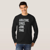 1994年6月以来82歳82誕生日驚き Tシャツ (正面フル)