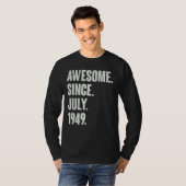 1994年7月以来73歳素晴らし73誕生日 Tシャツ (正面フル)