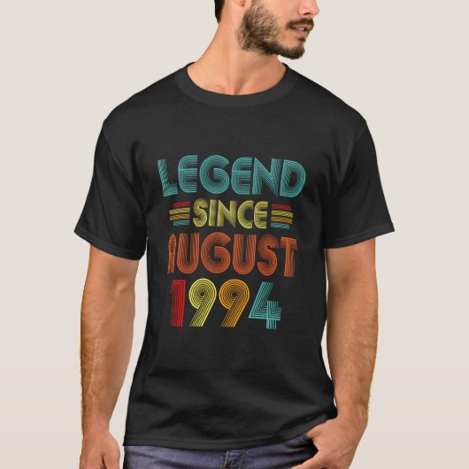 1994年8月から伝説の29年 29歳 Tシャツ (正面)
