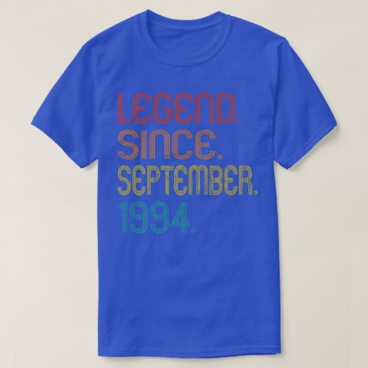1994年9月から伝説 28歳 誕生日プレゼント 28t tシャツ (デザイン正面)
