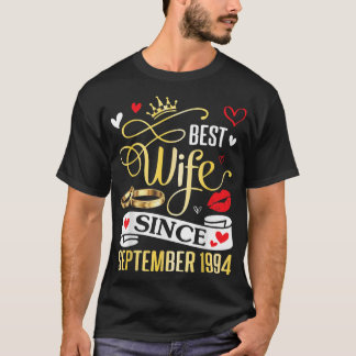 1994年9月から最高の妻 28年間の幸せな結婚 Tシャツ
