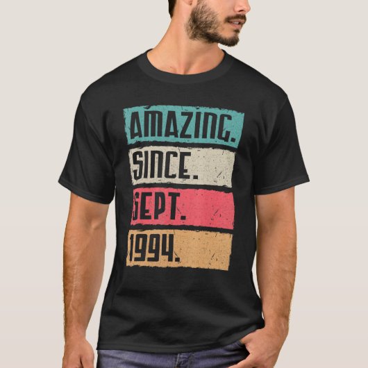 1994年9月から28年のハッピーバースデー Tシャツ (正面)