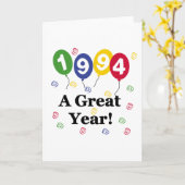 1994年A年素晴らし誕生日 カード (黄色い花)