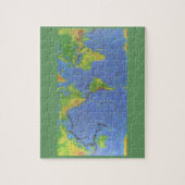 1994物理世界マップ – 構造プレート- USGS ジグソーパズル (縦)