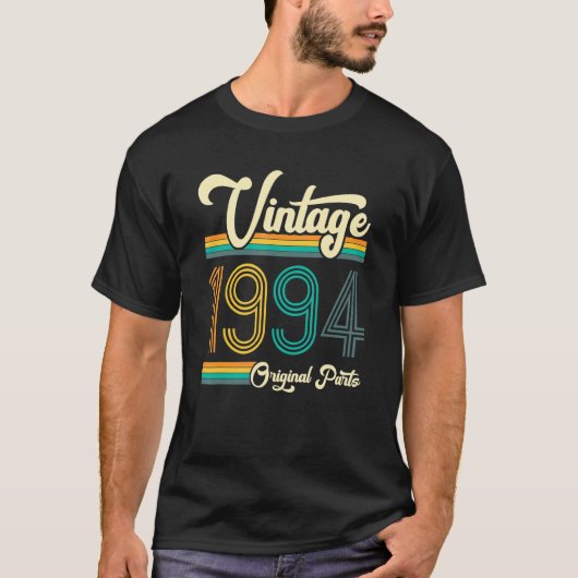 1994生まれ年の誕生日オリジナル部品ヴィンテージ Tシャツ (正面)